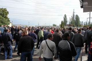 Енергетики Бурштинської ТЕС протестували проти низьких зарплат