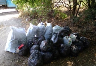 Ладижинські активісти прибрали узбережжя Південного Бугу від куп сміття 
